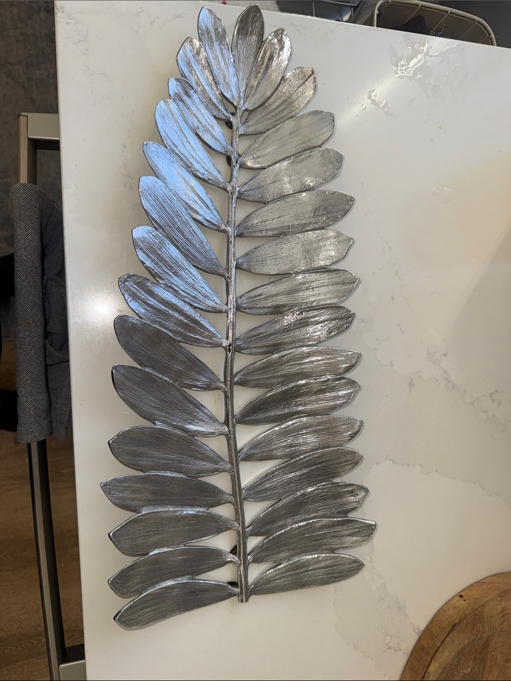 Micheal Aram metallic silver leaf